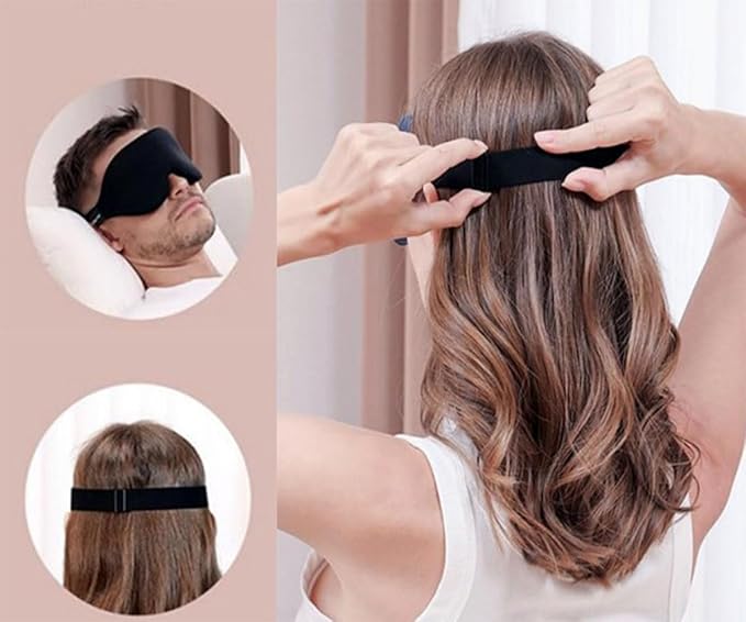 10 Pack Sleep Mask Blackout 3D Sleeping Mask Super Lightweight Soft Mask for Night Sleeping,Office, Travel,Party Games (Black)