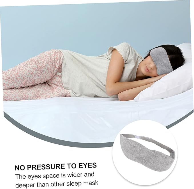 FOMIYES Blackout Eye Mask for Sleeping Comfortable Light Blocking Blindfold for Travel Home Use Flexible Strap for Men Women