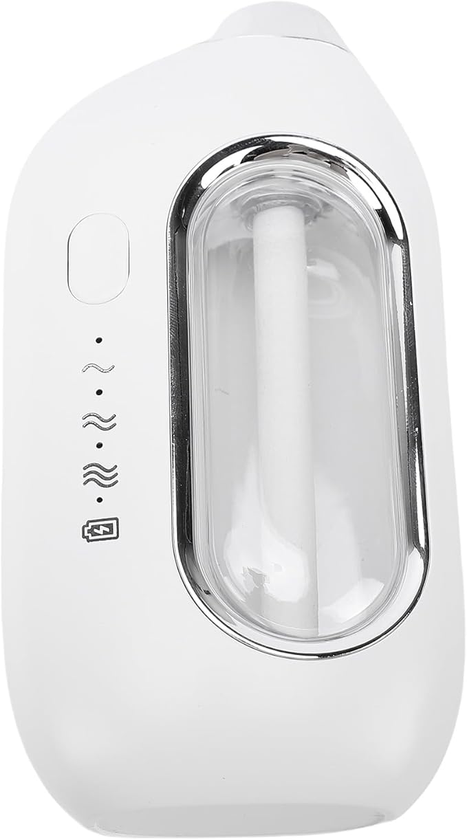 ZJchao Wall Mounted Essential Oil Diffuser 3 Spray Settings Quiet Ultrasonic Aromatherapy Diffuser for Home Office Bedroom Bathroom ABS Material 500mAh Battery (White)