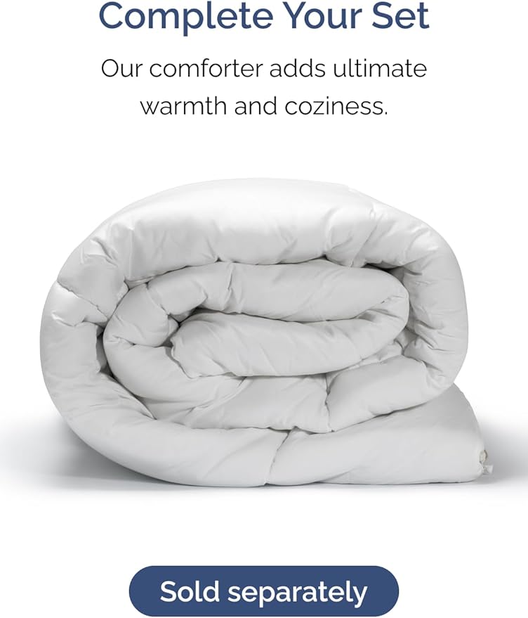 Extra Deep Split King Sheet Set - 5 Piece Breathable & Cooling Bed Sheets - Easily Fits 18 to 24 inch Mattress - Soft, Wrinkle & Fade Free with Extra Deep Pockets - Hotel Luxury Bedding - Denim Blue