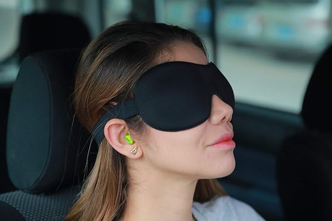 Cute Eye Mask Sleep Mask for Men Women Kids,2 Pack 3D Contoured Cup Sleeping Mask & Blindfold, Concave Molded Night Sleep Mask, Block Out Light (B-Stars, 1 Count (Pack of 1))