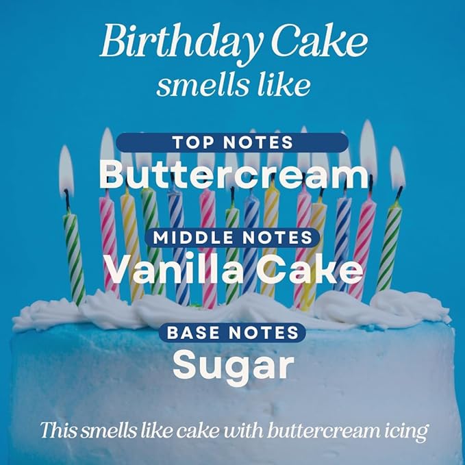 CANDECraftCo 1 Fl oz Fragrance Oils for Aromatherapy, Essential Oils for Home Diffusers, DIY Candle and Soap Making, DIY Scented Products (1 oz, Birthday Cake)