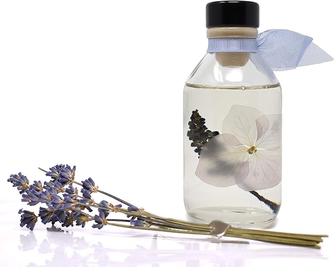 Reed Diffuser Set, Lavender De Provence Scented Oil Diffuser with Sticks, Home Fragrance Accessories for Bathroom Shelf Decor, Aroma Diffusers for Home or Office Desk, USA Made