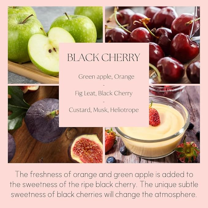 396 st. Reed Diffuser, Black Cherry, 200ml(6.7oz) / Reed Diffuser Sets, Home Fragrance, Scented Oils, Home & Bathroom Décor