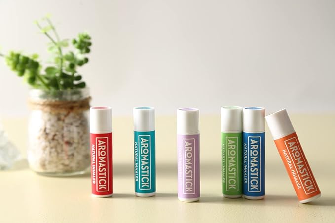 Aromatherapy Nasal Inhaler [Swiss Made] Organic Essential Oils Set Diffuser [ Portable Aromatherapy Stick] (1 Stick, Focus) (3 Count (Pack of 1), 3pcs Stress Relieving Pack (Relax, Balance, Calm))