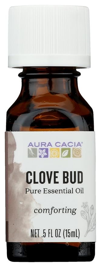AURA CACIA Clove Bud Essential Oil, 0.5 FZ
