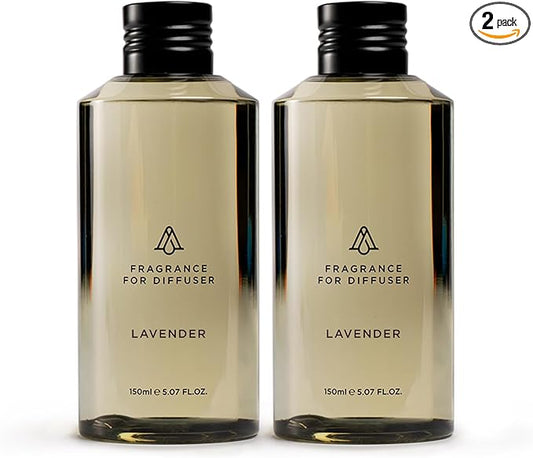 AromaPlan Hotel Scents Lavender 5 Fl Oz (2 Pack), Luxury Aroma & Hotel Fragrance Diffuser Oil- Hotel Diffuser Oil for Aromatherapy- USA Made, Bigger Bottle, Bolder Aroma & Longer Lasting