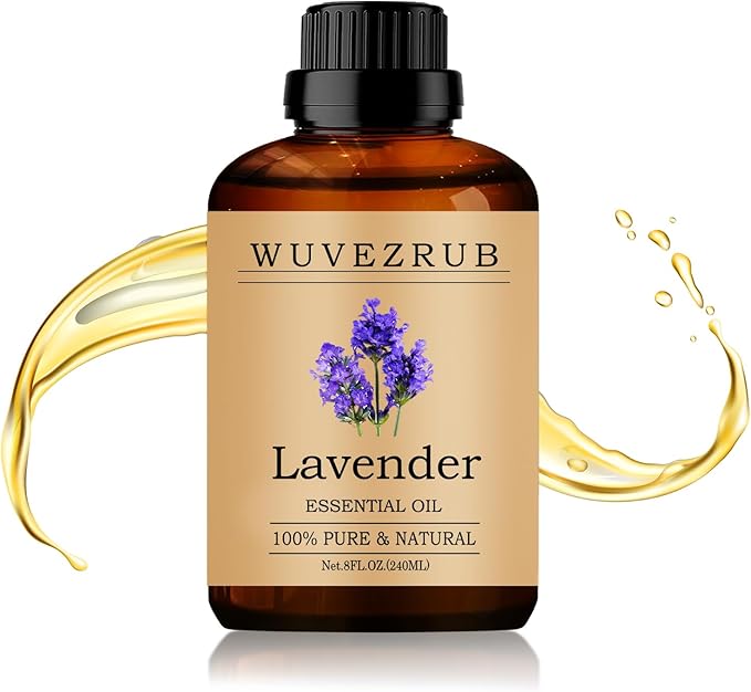 Lavender Essential Oil 240ML - 100% Pure and Natural Oils for Aromatherapy Diffuser - 8 Fl Oz/Lavender