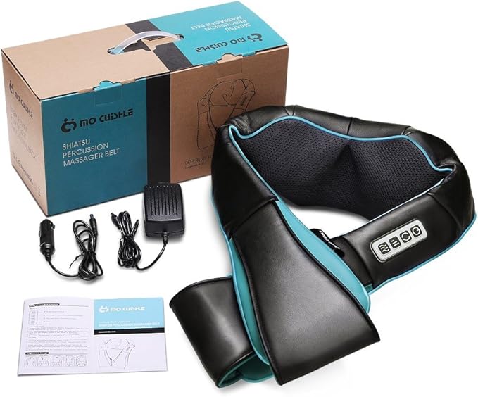 Mo Cuishle Fathers Day Dad Gifts, Shiatsu Back Shoulder and Neck Massager with Heat, Electric Deep Tissue 4D Kneading Massage, Best Gifts for Women Men Mom Wife Husband her him, Mothers Day, Christmas