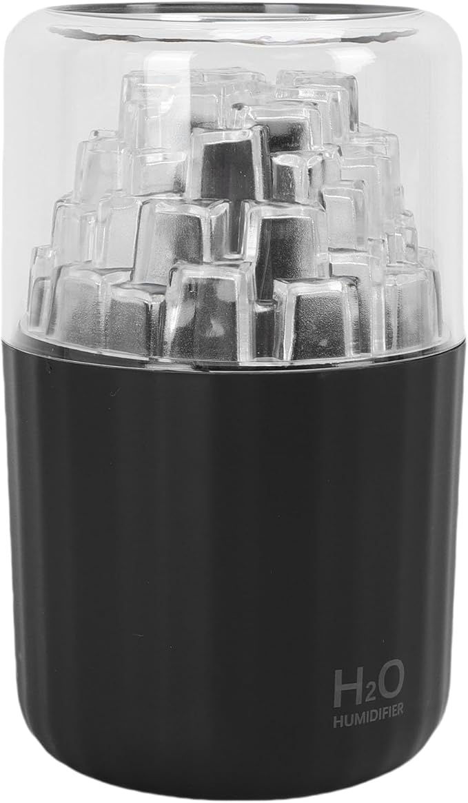 Zerodis Car Diffuser Humidifier Diffusers Essential Oil with Ambient Light Mini Portable Mist Maker with Dual Spray Modes Auto Shut Off for Car Home Office Bedroom (Black)