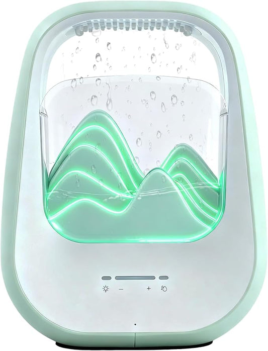 8-in-1 White Noise Sound Machine with Aroma Diffuser, Rain Sound Machine for Sleeping, Stress Relief, White Noise Machine Night Light Timer for Bedroom Office Home Decor, Green