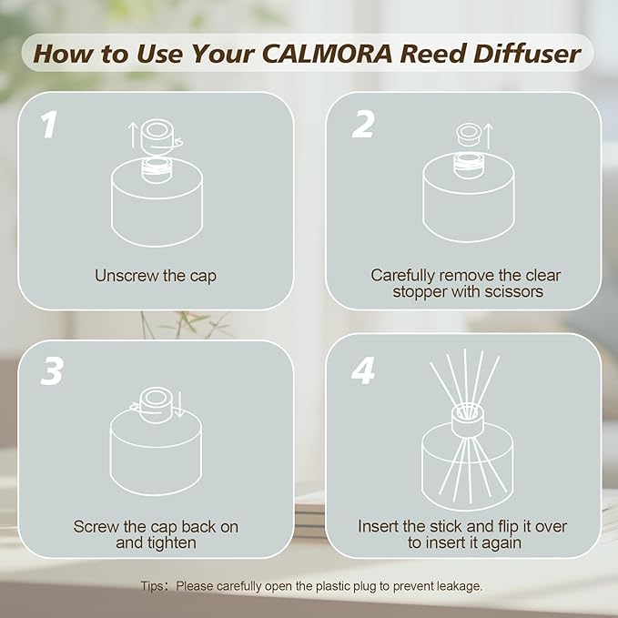 CALMORA Reed Diffuser Gift Set of 3, 50ml Home Fragrance Diffuser with 15 Reeds Sticks | Flameless Lily & Jasmine/Lavender/Fresh Linen Scented Oil for Women, Mom, Housewarming
