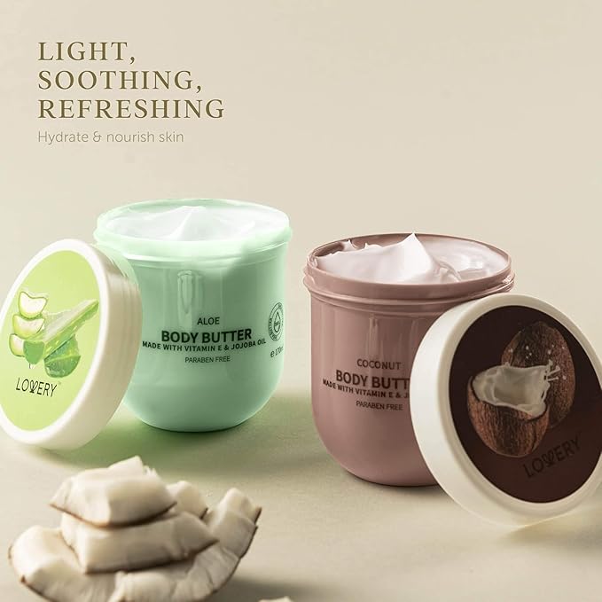 Mothers Day Gifts for Mom, Wife, Grandma - Whipped Body Butter Shea Cream W/ Jojoba Oil & Vitamin E - Hydrating Natural Moisturizer Scented Body Lotion for Women Set 36oz - Skincare Gift Set Self Care