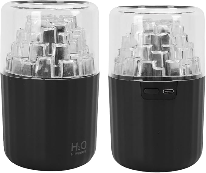 Zerodis Car Diffuser Humidifier ABS Dual Mist Modes Portable USB Aromatherapy Ideal for Home Office Travel Compact 300ml Capacity (Black)