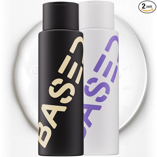 BASED Shower Duo Shampoo & Conditioner Bundle with Peppermint Oil & Coconut Oil, Cleansing Shampoo & Hydrating Conditioner for Men, No Sulfates, Silicones, or Parabens, 12 fl oz (Pack of 2)
