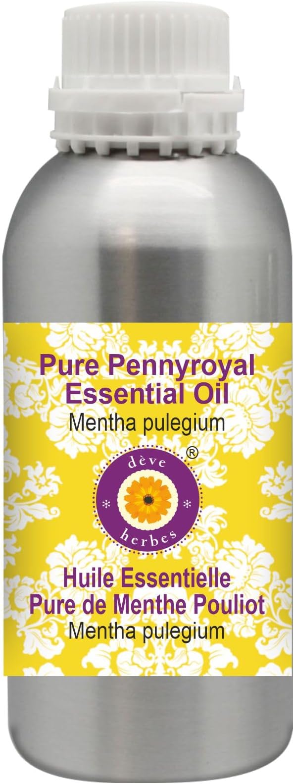 Deve Herbes Pure Pennyroyal Essential Oil (Mentha pulegium) Steam Distilled 630ml (21 oz)