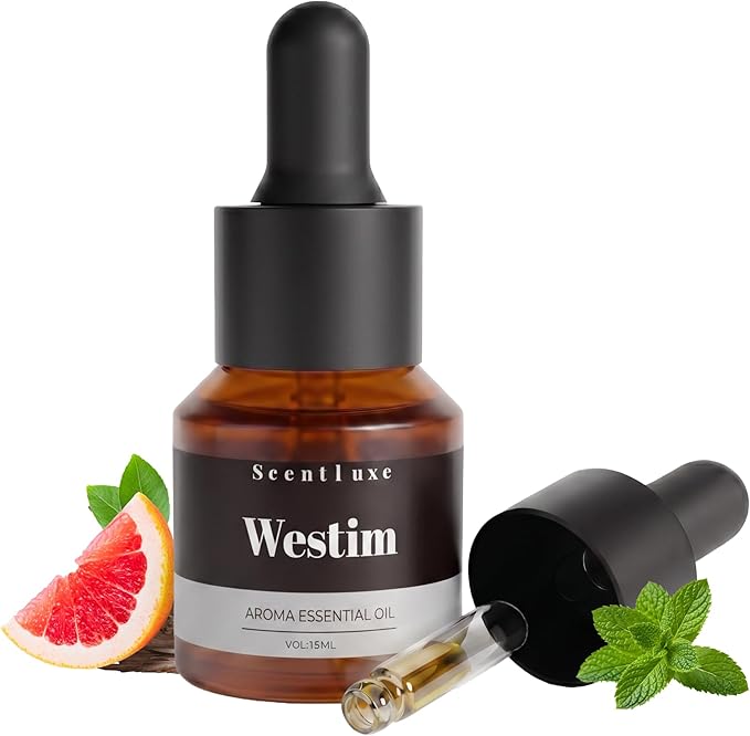 Hotel Essential Oils for Diffuser - Inspired by Westim Hotel Home Luxury Scents, Premium Fragrance Oil for Ultrasonic and Waterless Diffusers and Crafting - 15 mL