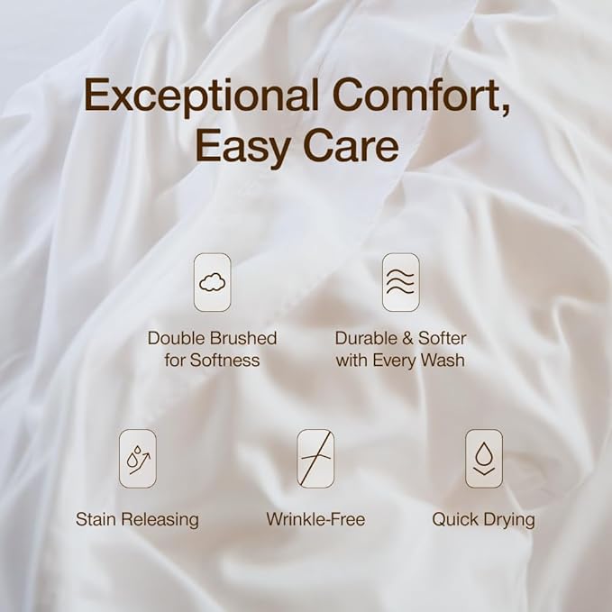 Coop Home Goods Comphy SoftSpa Pillowcase Set of 2, White Super Soft Pillow Cases Queen, Pillow Cases, Luxury Spa, Breathable, Hotel Quality Pillow Cases