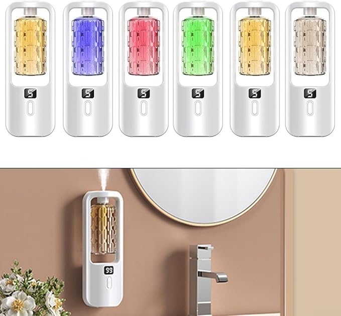 Rechargeable Aromatherapy Diffuser with Humidifier, 50ML Capacity, Silent Motor and 5 Mist Modes, Designed for Home, Bathroom, and Travel Environments (A)