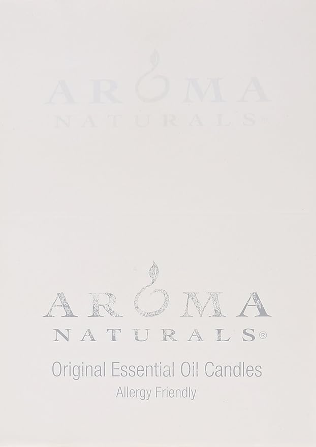 Aroma Naturals Votive Candles with Orange Clove and Cinnamon Essential Oil White Scented, Peace Pearl, 5.5x3.75x2 Inch, 6 Count (Pack of 3)