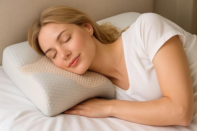 Orthopedic Memory Foam Pillow for Neck & Shoulder Pain Relief