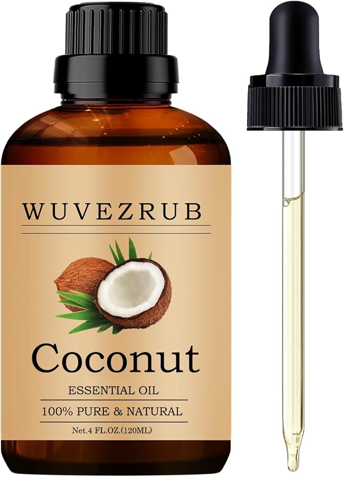 Coconut Essential Oils, 120ML Pure and Natural Essential Oil for Aromatherapy Diffuser - Coconut /4 Fl Oz