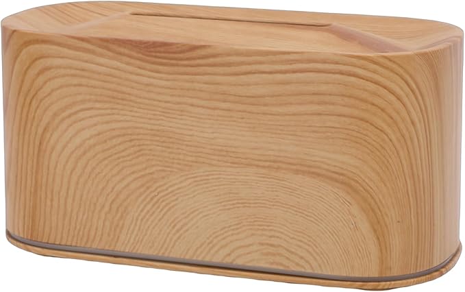 Cosiki Essential Oil Diffuser, 220ml Ultrasonic Aromatherapy Diffuser, Quiet Operation with 7 Colors Light, Ideal for Home, Office & Bedroom (Light Wood Grain)