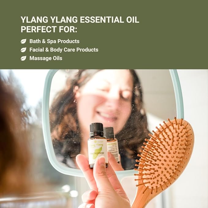 Ylang Ylang Essential Oil - Direct from Malagassi Essential Oils Madagascar - Steam Distilled - Aceite de Ylang Ylang for Aromatherapy, Diffuser, DIY Candle and Soap Making - 22lbs