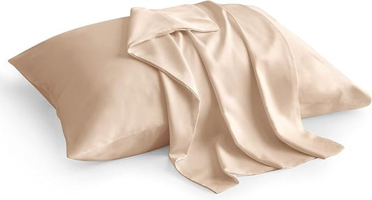 BEDELITE King Size Pillow Cases Set of 2, Rayon Derived from Bamboo, Cooling Pillow Cases for Hot Sleepers & Night Sweats, Breathable and Silky Soft Envelope Pillowcases(Taupe, 20"x36")
