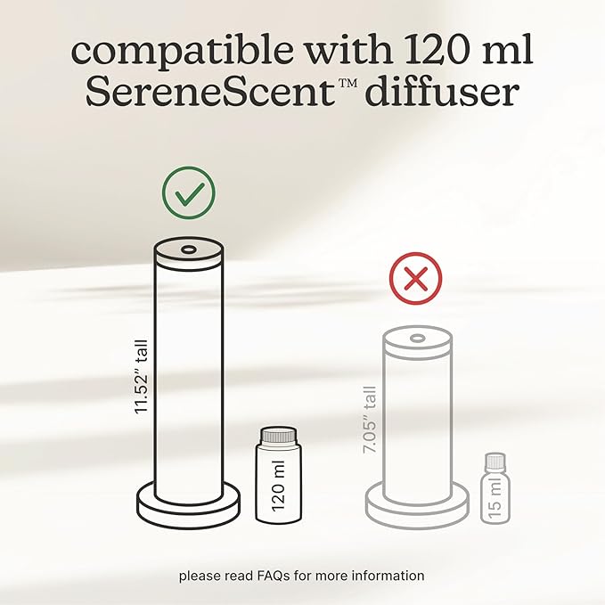 Homedics SereneScent Waterless Diffuser Oil Refill — Miami Sunset (120ml). Bright & Tropical Home Fragrance. Compatible with SereneScent Diffusers. Easy Twist Plug & Play