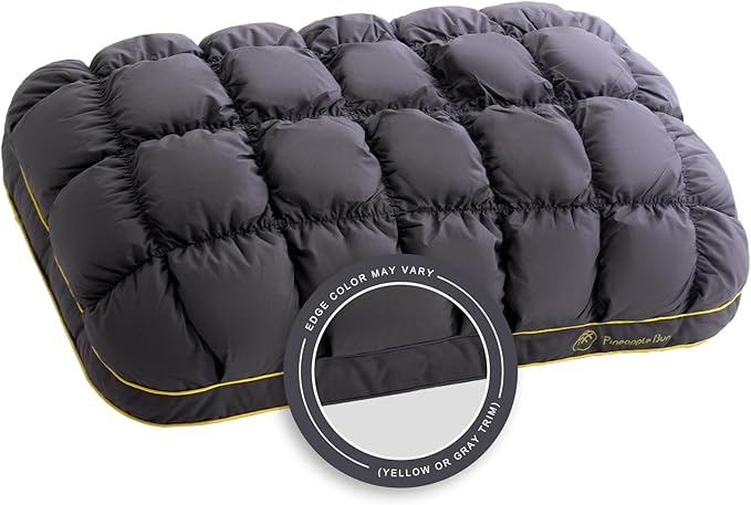 YOUR MOON Fluffy Support Bed Pillow King Size, Luxury Hotel Quality Bed Pillows for Side Sleeper, Super Soft Premium Down Alternative Filling Pillow for Sleeping (Gray)