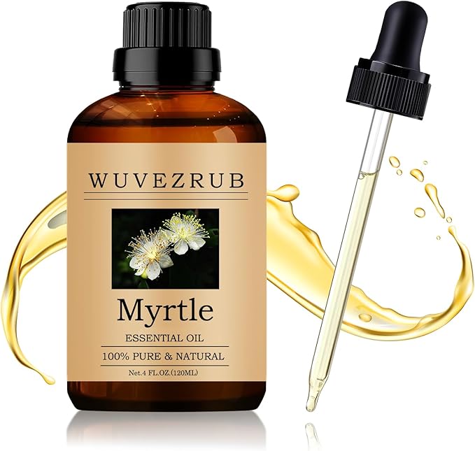 Myrtle Essential Oil 120ML - 100% Pure and Natural Oils for Aromatherapy Diffuser - 4 Fl Oz/Myrtle