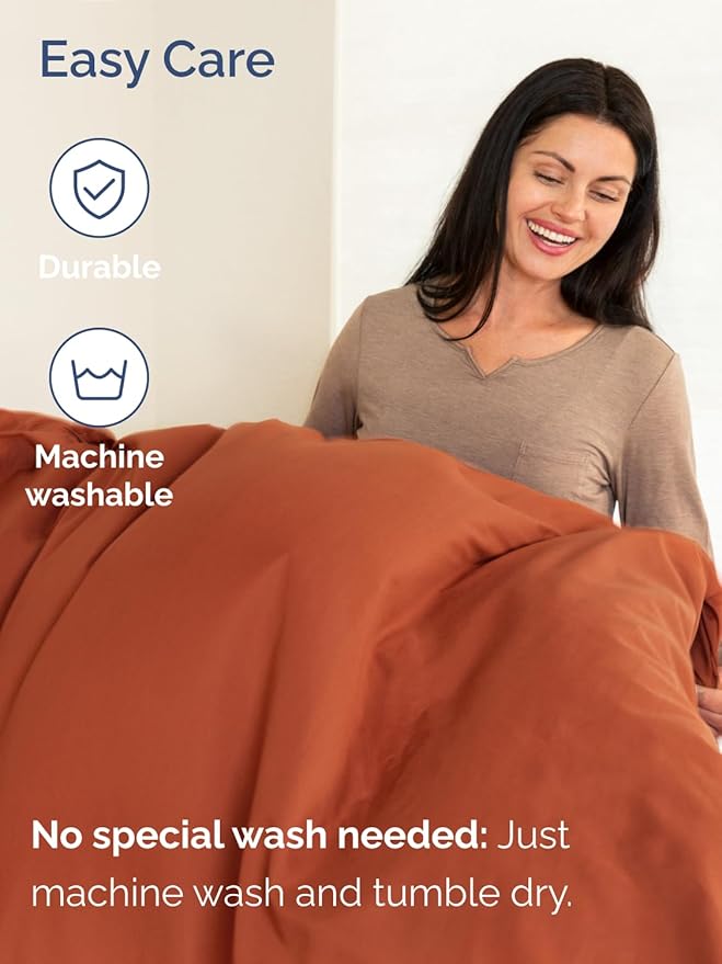 Extra Deep Cal King Sheet Set - 6 Piece Breathable and Cooling Sheets - Hotel Luxury Bedding for Women, Men, Kids & Teens - Easy & Secure Fit - Soft and Wrinkle Free - Extra Deep Pockets - Terracotta
