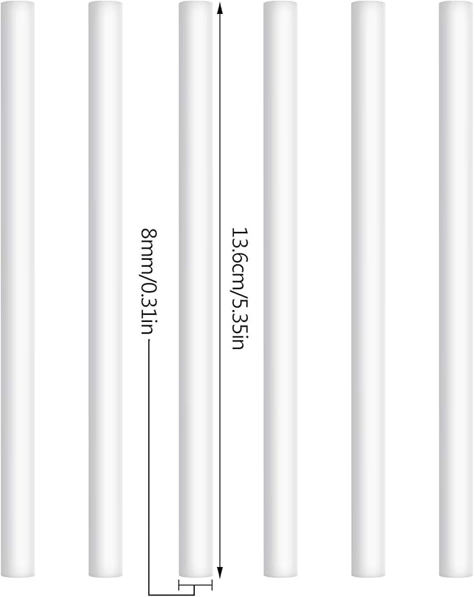 Mudder 24 pcs Humidifier Sticks Filter Refill 5.35''Mini Air Diffuser Pure Cotton Wicks Refill Humidifiers Filter Sticks Wicks for Small Portable Humidifier Diffuser in Office Bedroom Home