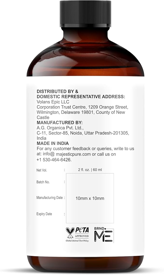 Majestic Pure Essential Oil with Glass Dropper - 100% Pure and Natural - Essential Oils for Diffuser, Aromatherapy, Soap and Candle Making, Coconut Vanilla Essential Oil, Coconut Vanilla Oil, 2 Fl Oz