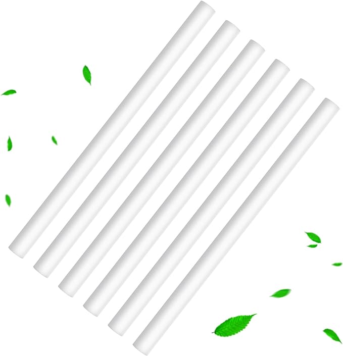 Mudder 24 pcs Humidifier Sticks Filter Refill 7.87'' Mini Air Diffuser Pure Cotton Wicks Refill Humidifiers Filter Sticks Wicks for Small Portable Humidifier Diffuser in Office Bedroom Home