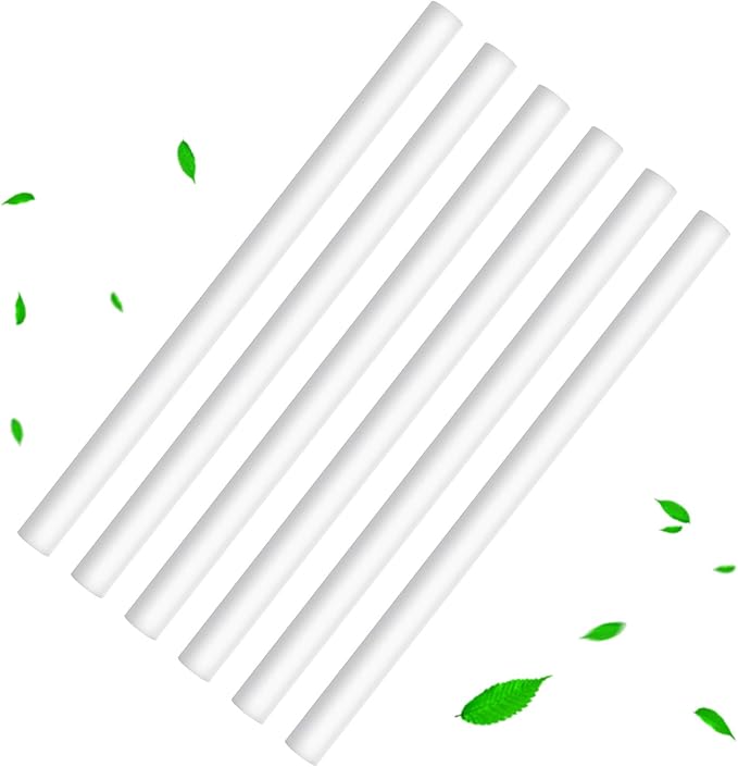 Mudder 24 pcs Humidifier Sticks Filter Refill 5.35''Mini Air Diffuser Pure Cotton Wicks Refill Humidifiers Filter Sticks Wicks for Small Portable Humidifier Diffuser in Office Bedroom Home