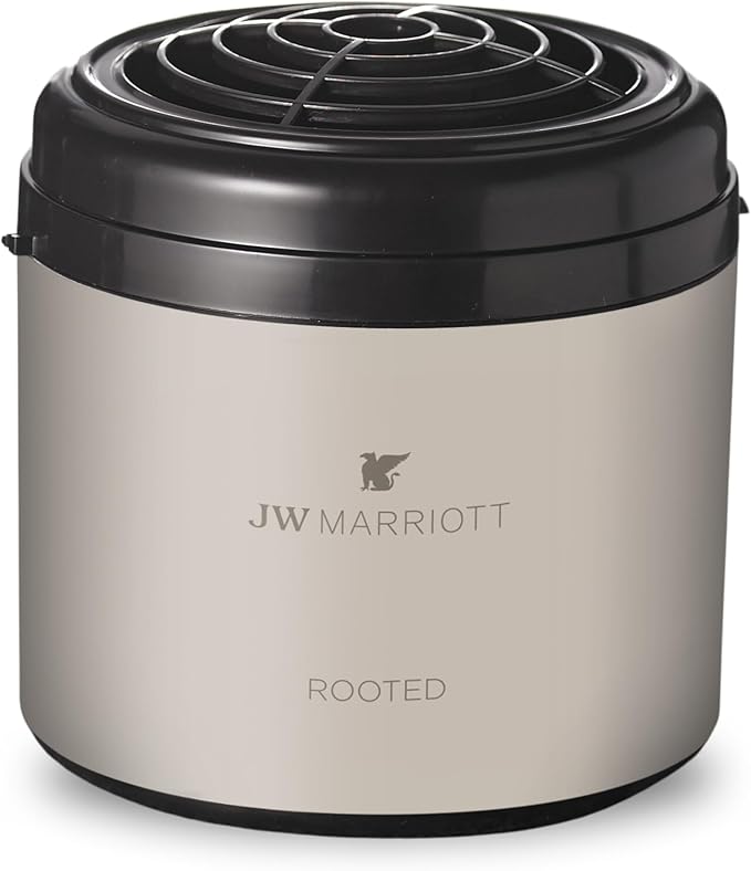 JW Marriott Rooted Home Scent Diffuser with Cartridge - Aromatherapy Home Fragrance - Sycamore, Sage, Cedarwood, Sweet Tonka Bean and Amber - Signature Hotels Aroma - Rooted Fragrance