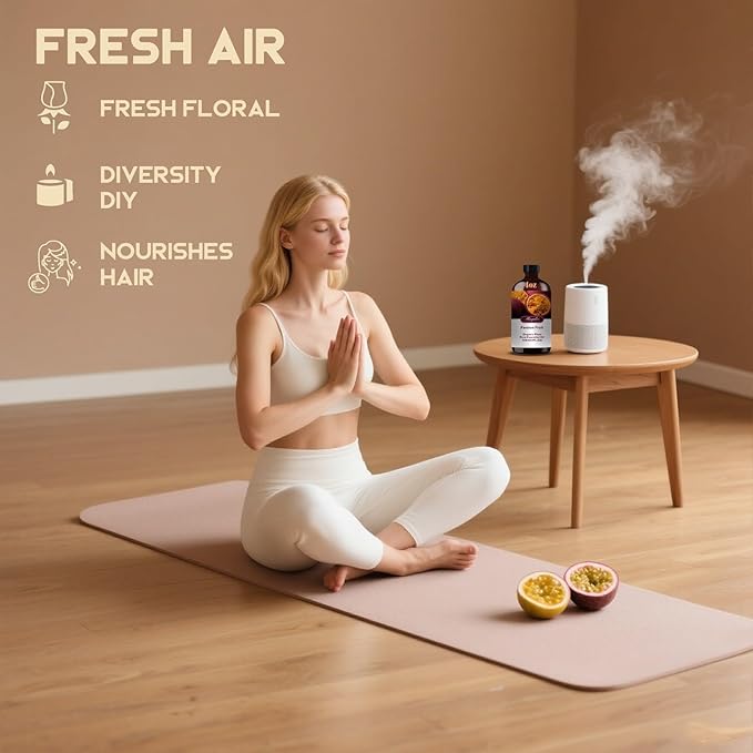 Passion Fruit Essential Oil – MLYNKL Passion Fruit Oils 4.33 fl oz for Diffusers, Humidifiers, Massage, DIY Candles, Soap, Cleaning, Home, Yoga, Office, Gifts - 130 ml