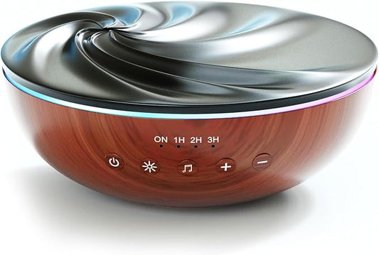 Aromatherapy Essential Oil Diffuser for Large Room, 500ml Ultrasonic Quiet Cool Mist Aroma Humidifier for Home, 8 Relaxing Sounds, White Noise, Timer, Waterless Auto-Off Safety