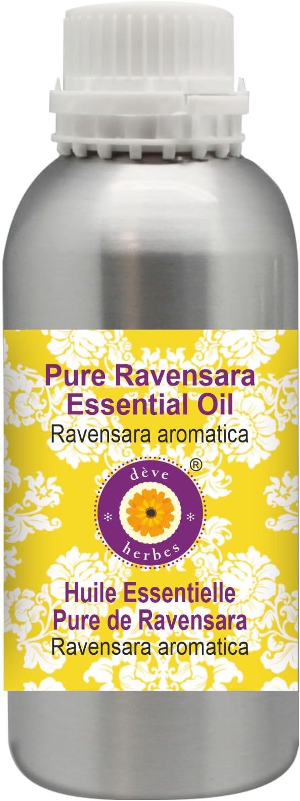 Deve Herbes Pure Ravensara Essential Oil (Ravensara aromatica) Steam Distilled 300ml (10 oz)