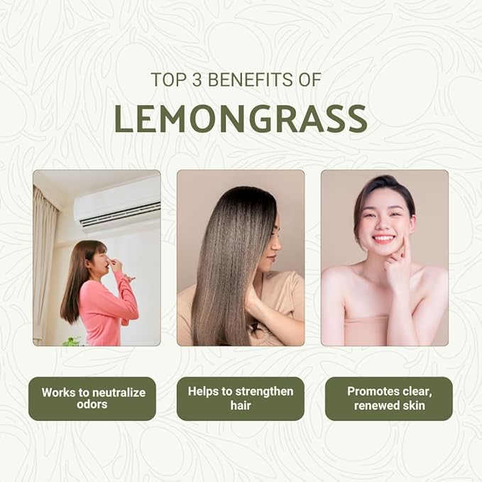 Lemongrass Essential Oil - Natural Aceite de Hierba Limón from Norex Flavours India - Lemongrass Essential Oils for Hair, Aromatherapy and Massage (15ml)
