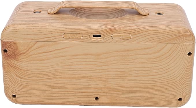 CCYLEZ 600ml Essential Oil Diffuser Humidifier Quiet Cool Mist with Dual Spray Mode, Adjustable Night Light with 3 Color Lighting USB Portable for Home Auto Shut Off (Light Wood Grain)