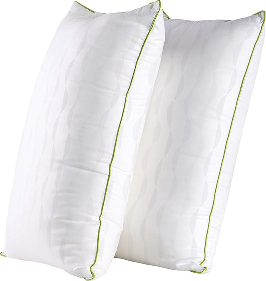 Bed Pillows Standard Size Set of 2,for Sleeping, Adjustable Standard Pillows 2 Pack with Zipper, Cooling Hotel Quality with Premium Soft Down Alternative Fill