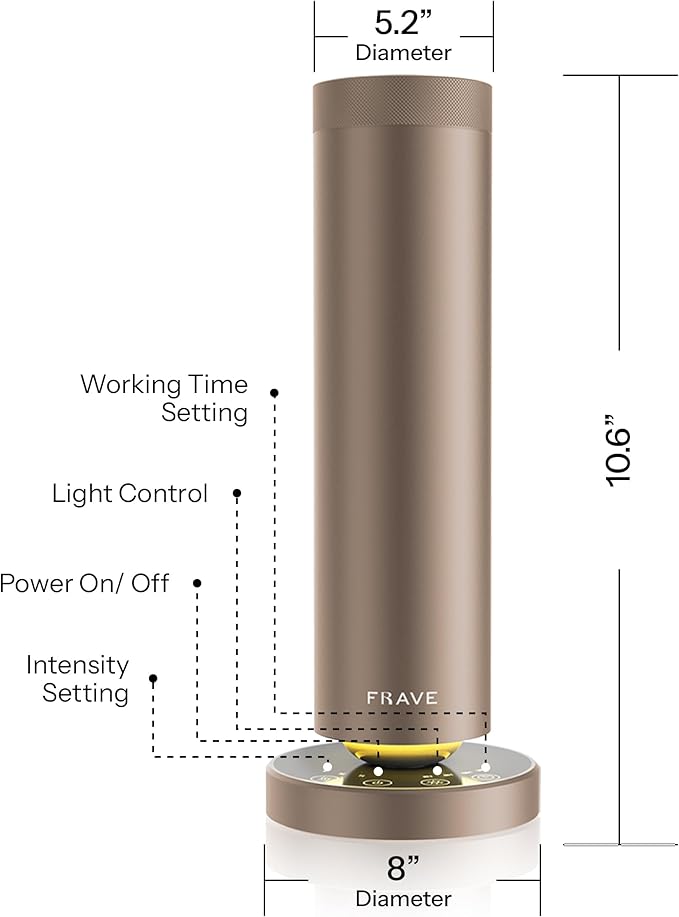 Tower Waterless Scent Diffuser, 2000 Sq Ft Coverage, Luxury Hotel Scent Oil Diffuser for Large Room, Home, Office, Hotel, Remote & App Control, Essential Oil Cold Air Machine, Almond Cream