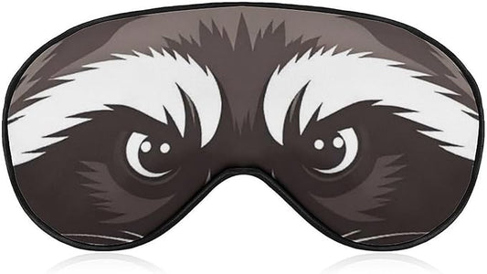 Angry Raccoon Sleep Mask Sleeping Mask Elastic Blackout Sleeping Eye Mask for Full Night's Sleep Travel and Nap