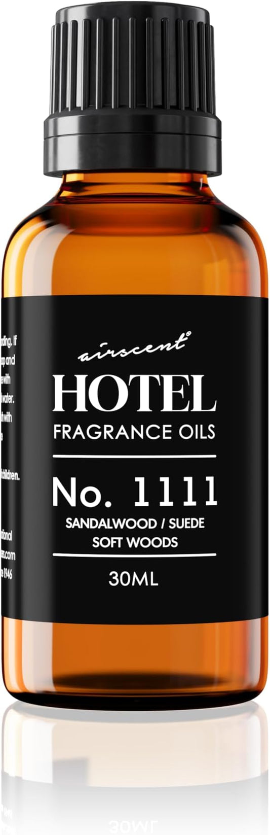 AirScent My Way Diffuser Oil No. 1111 Inspired by the 1 Hotel Miami Scent - Sandalwood Suede Soft Woods - Fragrance Oil for Ultrasonic and Waterless Diffusers and Crafting - 30 mL, 1 fl oz Bottle
