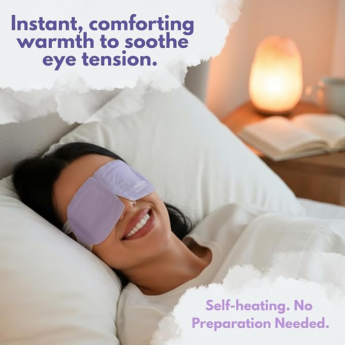 Steam Eye Mask, Self Heating Heated Eye Mask for Sleep, Warm Compress for Eyes, Moist Heat for Dry Eye Relief, Stye Eye Treatment, Spa, Travel Essentials, Mothers Day Gifts, Unscented 16 Pack