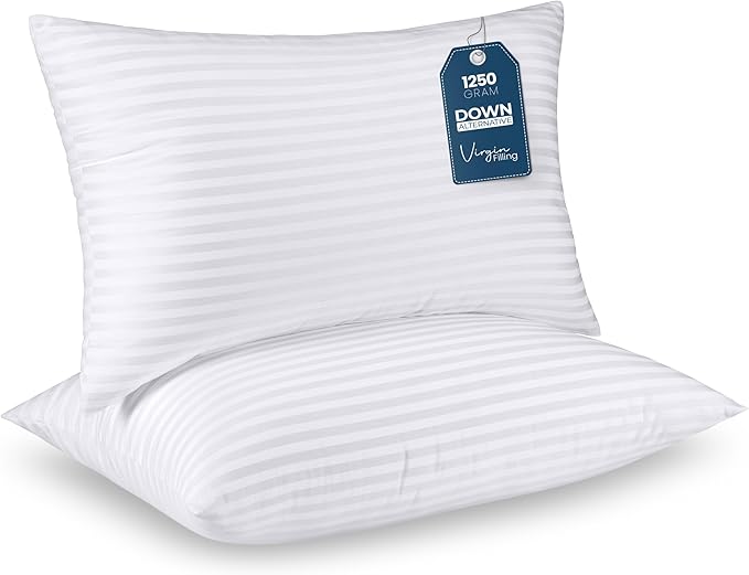 Utopia Bedding Pillows King Size Set of 2 (White), Hotel Pillows, Cooling Pillow for Side, Back or Stomach Sleepers