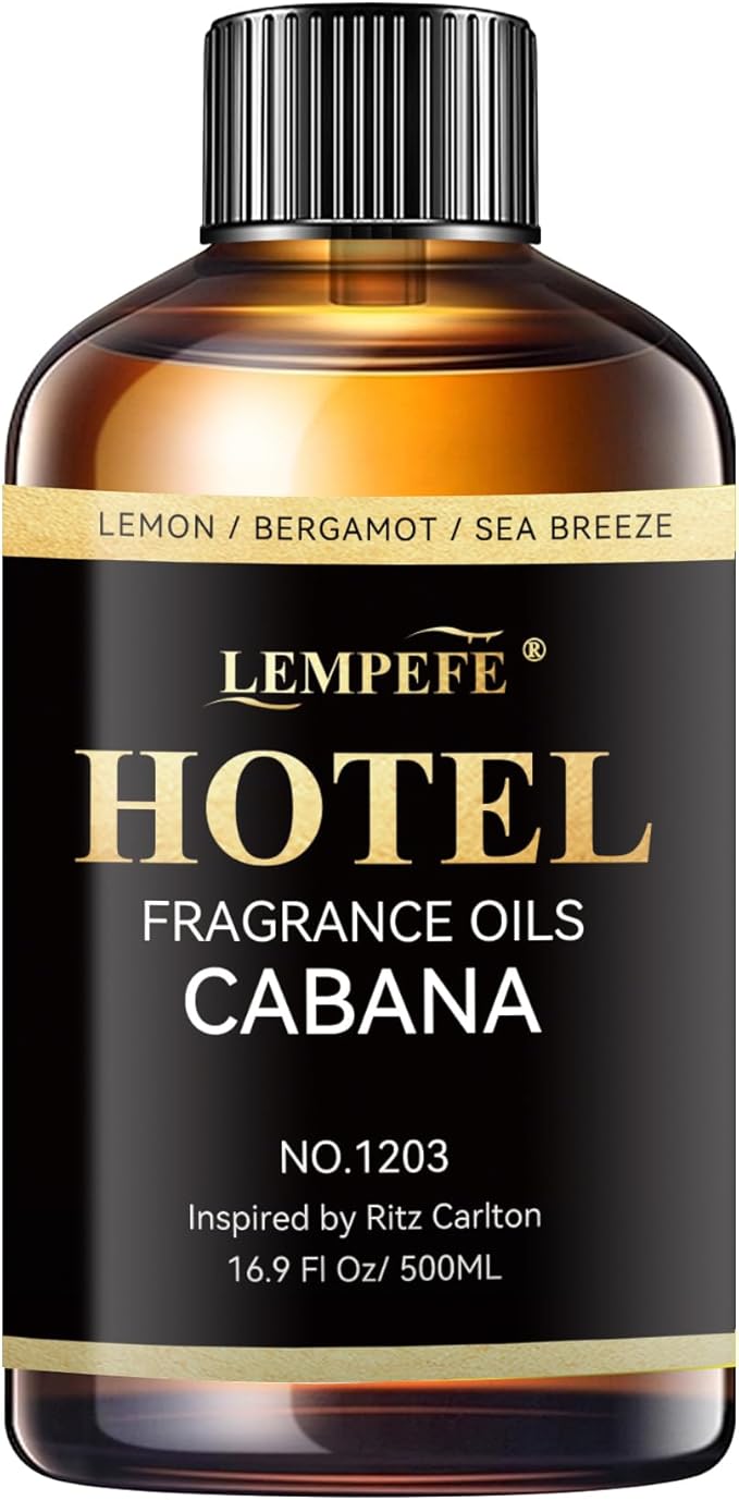 Luxury Hotel Scent Aroma Oil 500 mL (16.9 fl oz), Inspired 5 Star Hotel Fragrance Oil for Diffuser, Long Lasting Calming Aromatherapy Oil
